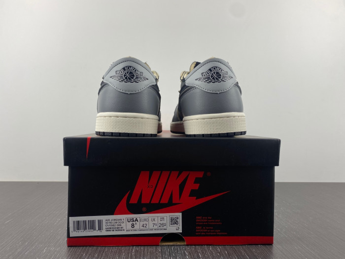jordan 1 low og ex black smoke grey - dv0982-006