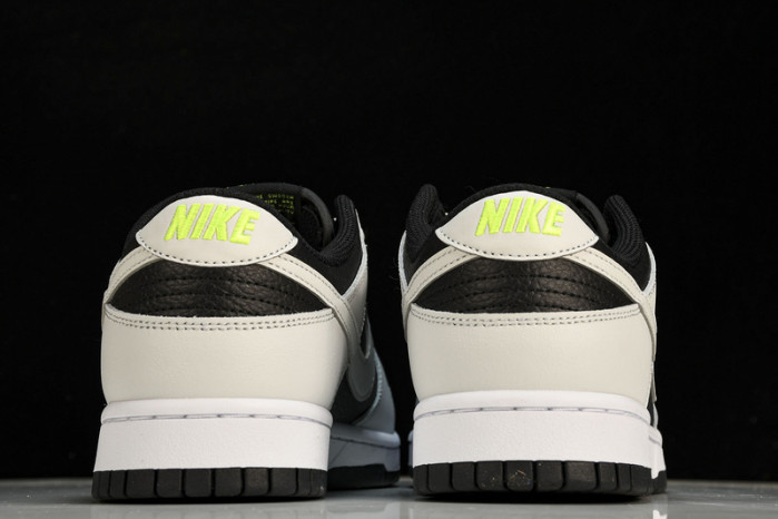 nike dunk low grey panda volt - fd9756-001