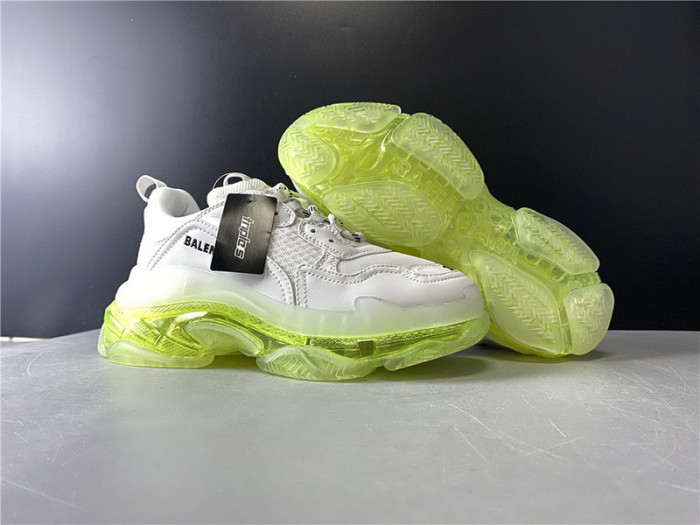 bl triple s trainers clear sole light green 545325 w09o1 9844
