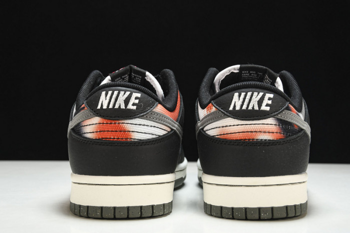 nike dunk low graffiti black red - dm0108-001
