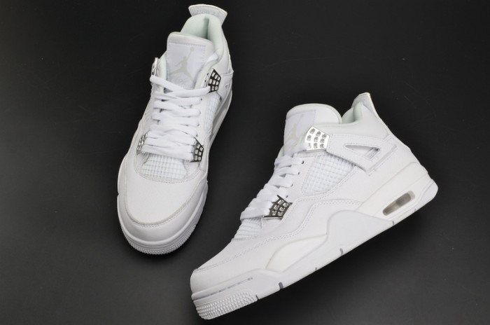 air jordan 4 retro “pure money” white mens 308497-100
