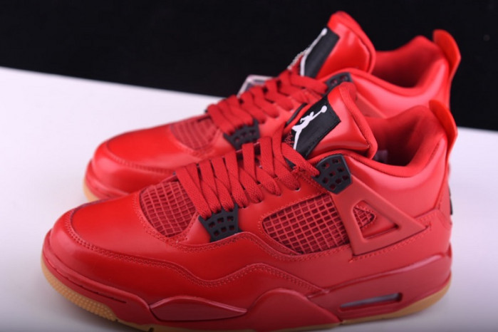 air jordan 4 fire red gum singles day av3914-600