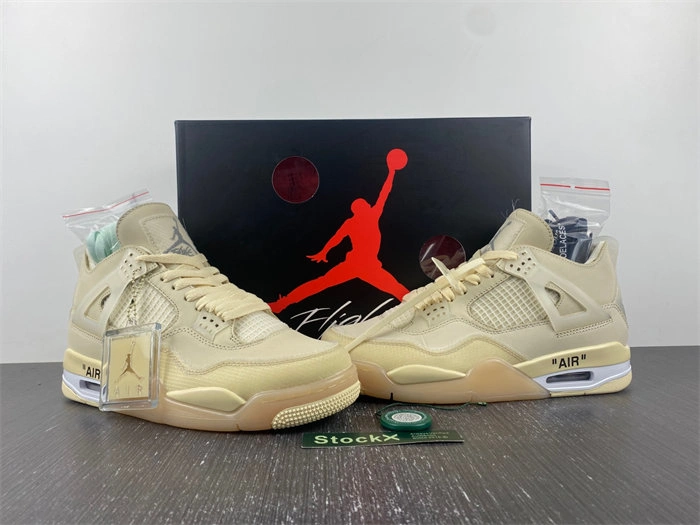 HighQuality Jordan 4 Retro Off-White Sail CV9388- 3858