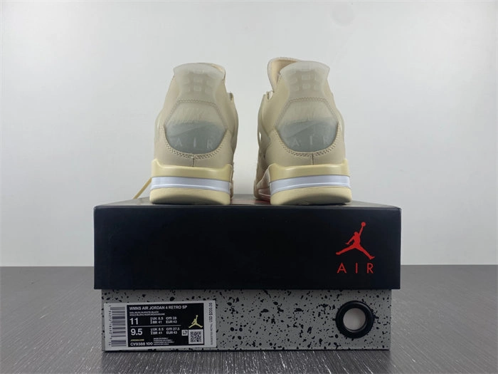 HighQuality Jordan 4 Retro Off-White Sail CV9388- 3858