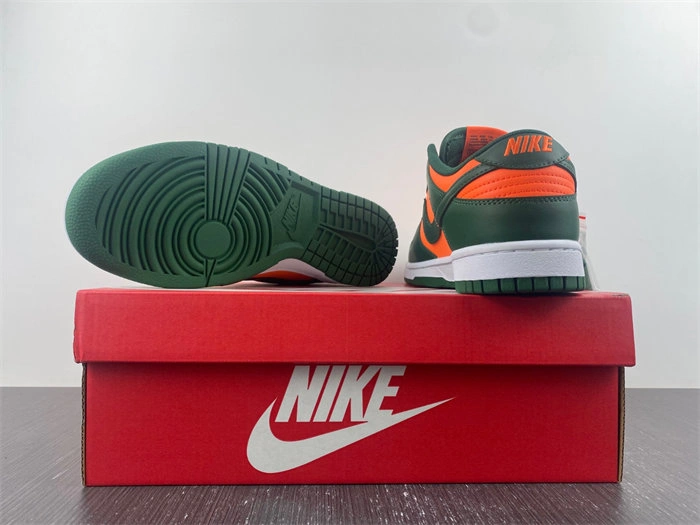 Nike Dunk Low Retro Miami Hurricanes DD1391- Practical 4673