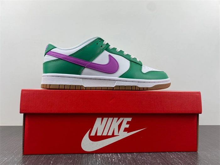 Nike Dunk Low White Stadium Green Fuchsia FD9922- DailyWear 4610