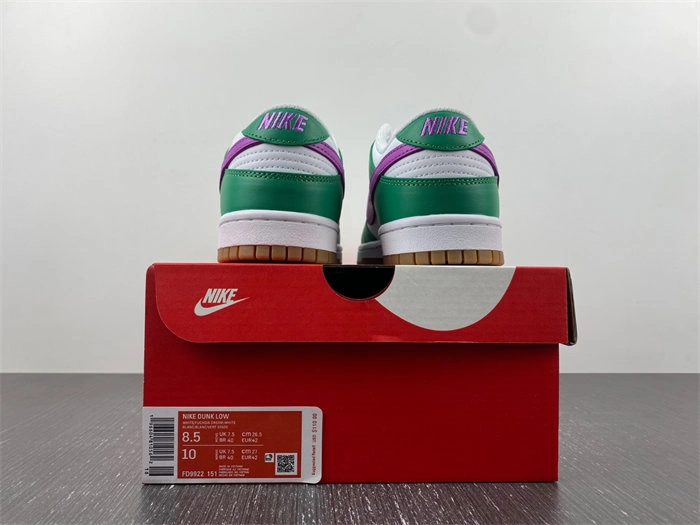 Nike Dunk Low White Stadium Green Fuchsia FD9922- DailyWear 4610