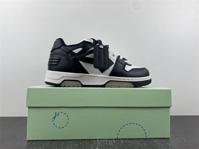 OFF-WHITE Out Of Office OOO Low Tops White Black White OMIA189C99LEA GoodFit 3108